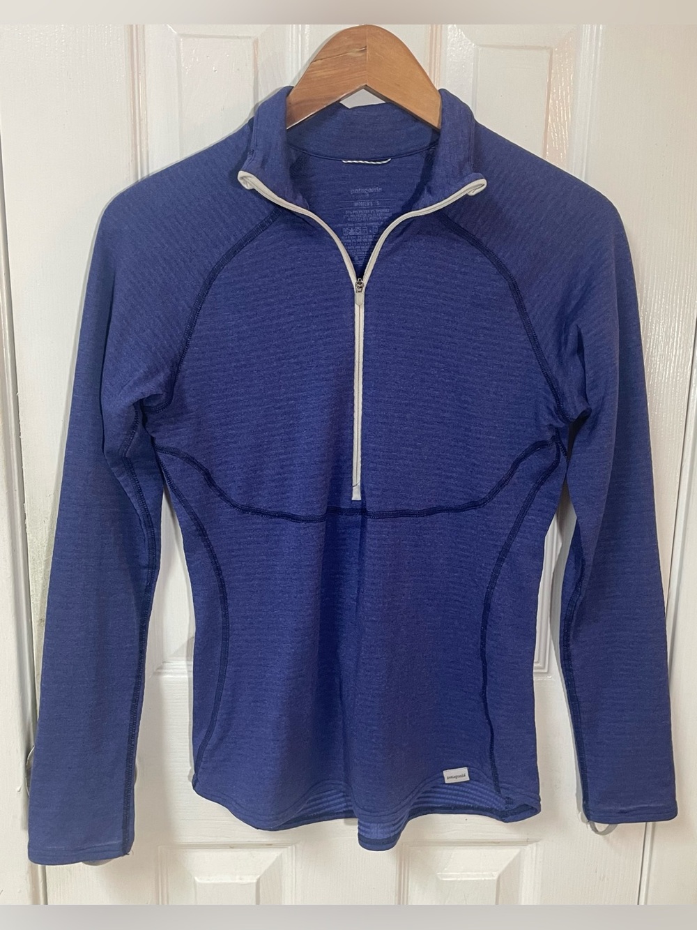 Patagonia Pullover Women’s Small Capilene 4 Expedition Weight Purple Outdoor - Picture 2 of 7